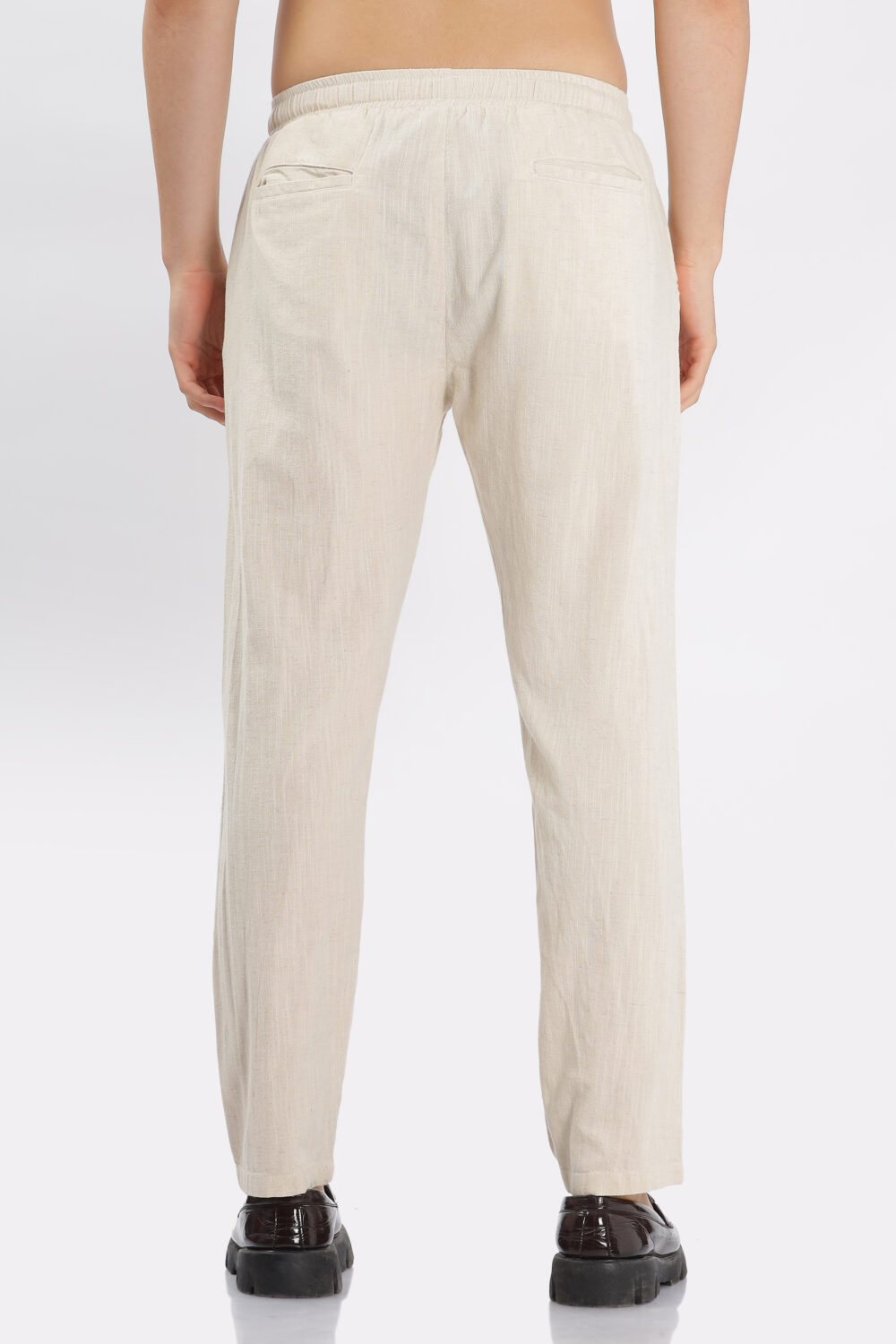 Cream Linen Pant - Image 4