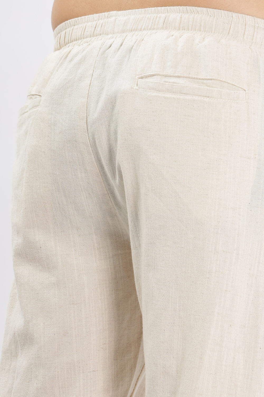 Cream Linen Pant - Image 3