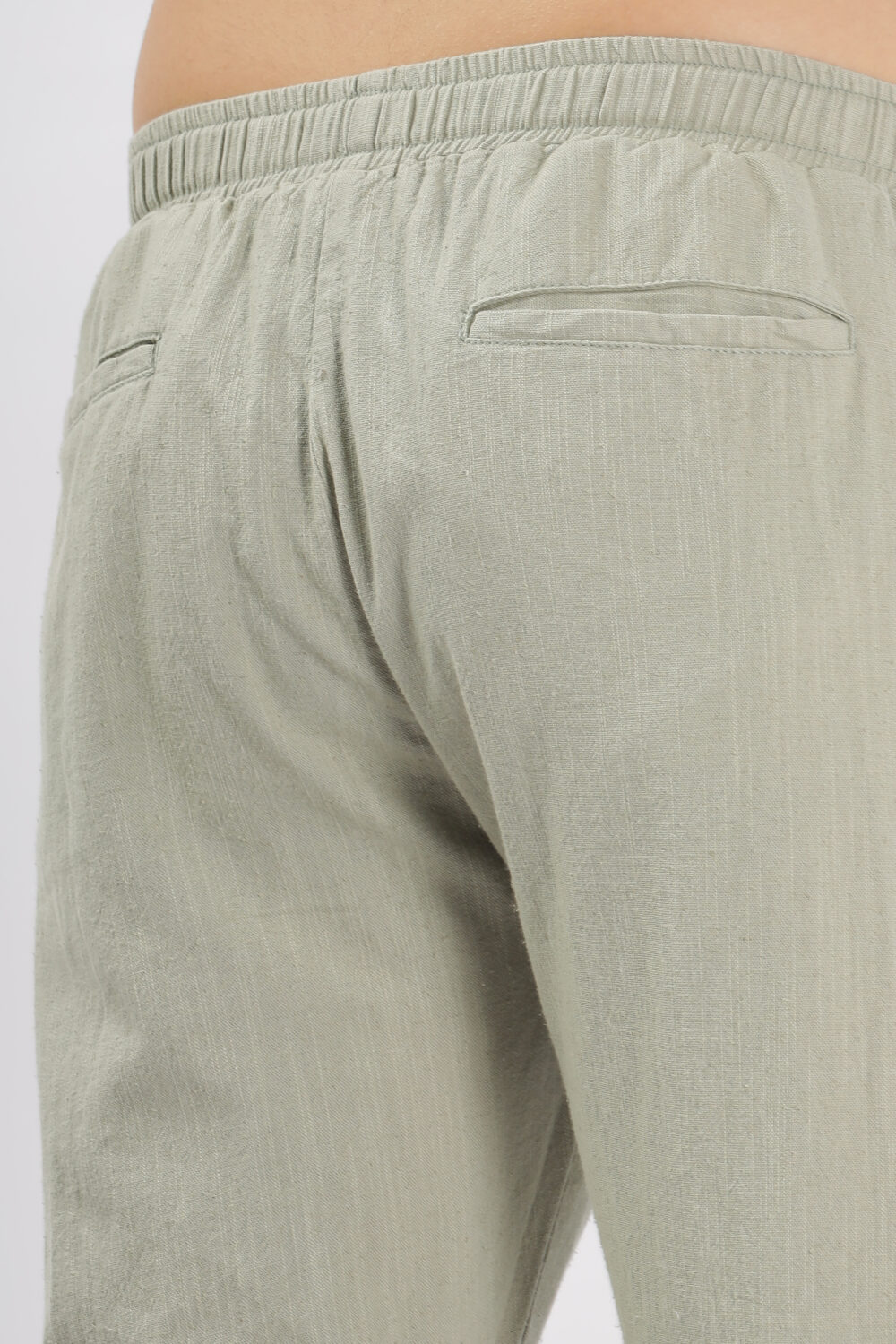 Light Olive Green Linen Pant - Image 5