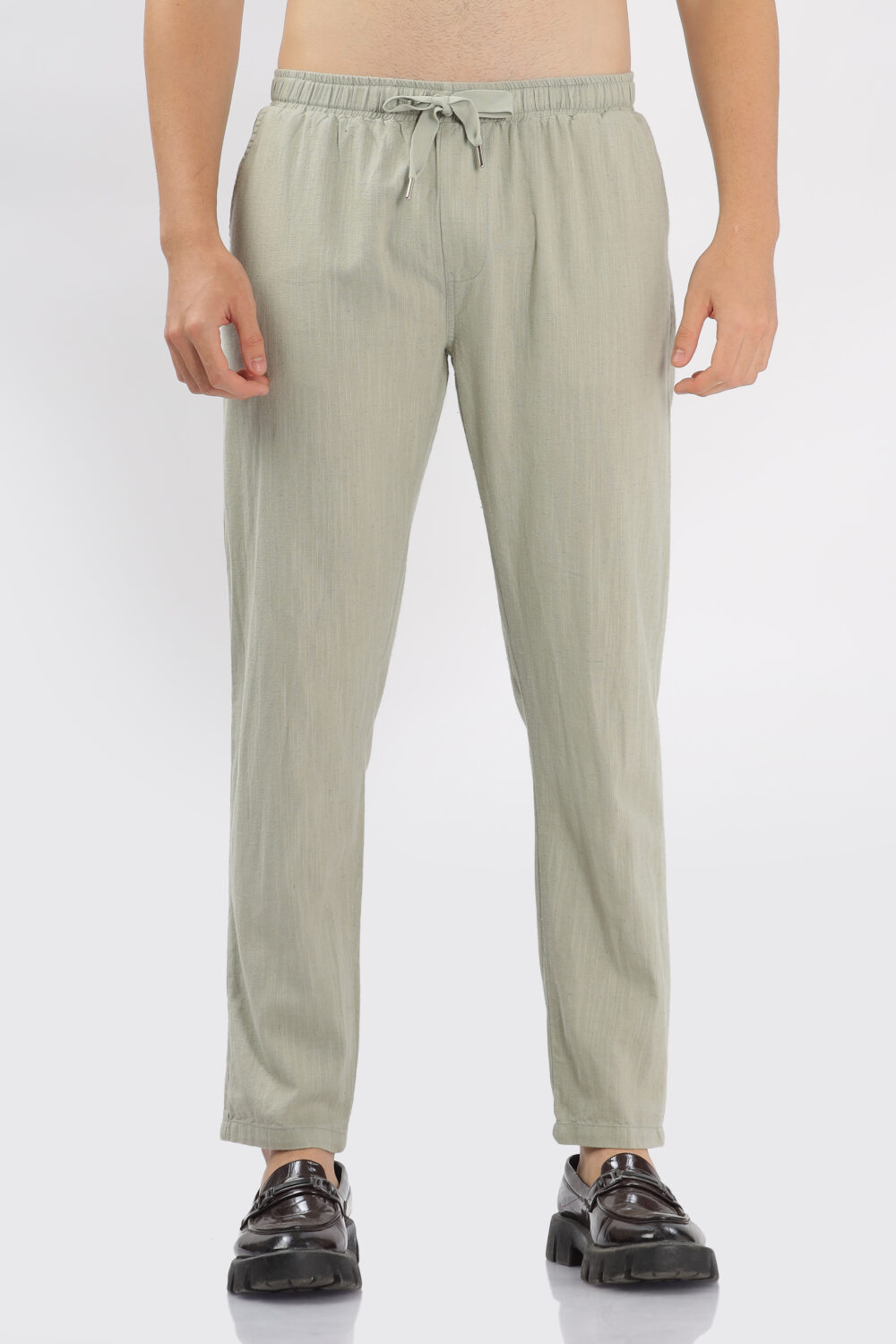 Light Olive Green Linen Pant - Image 6