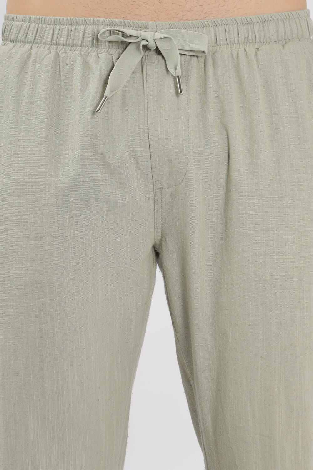 Light Olive Green Linen Pant - Image 3