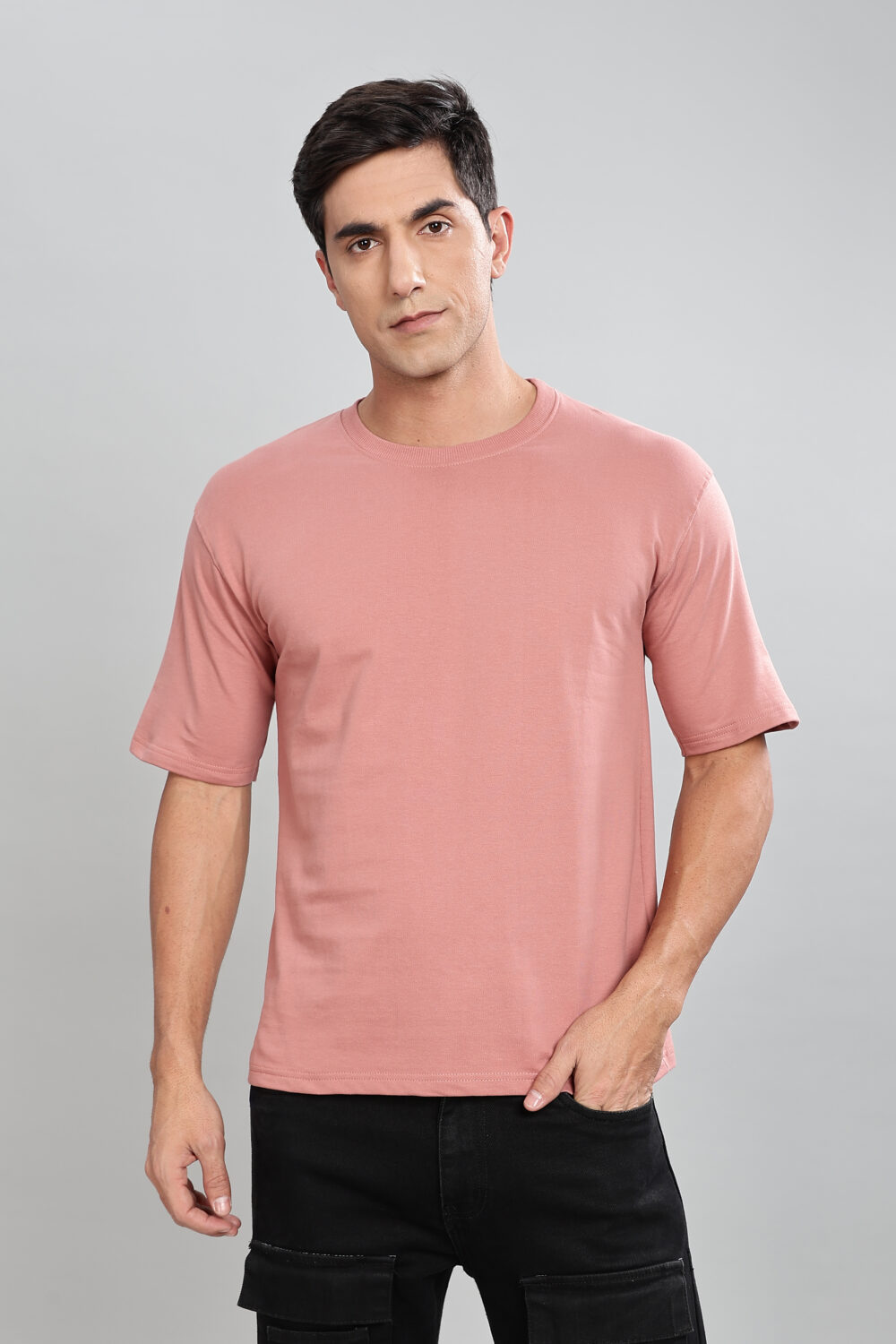 Peach Slim Fit  T-shirts